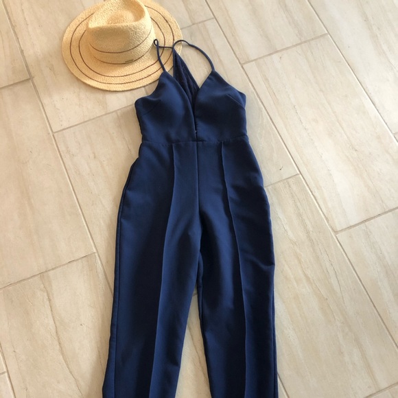 Navy jumpsuit size 2 - Picture 3 of 8